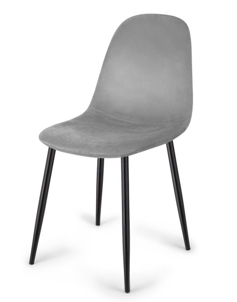 Lugano Krzesło tapicerowane GIULIA VELVET GREY