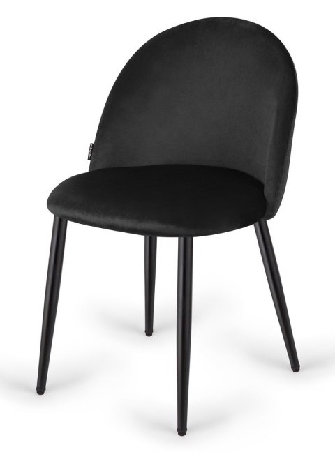 Lugano Krzesło tapicerowane GLORIA BLACK VELVET