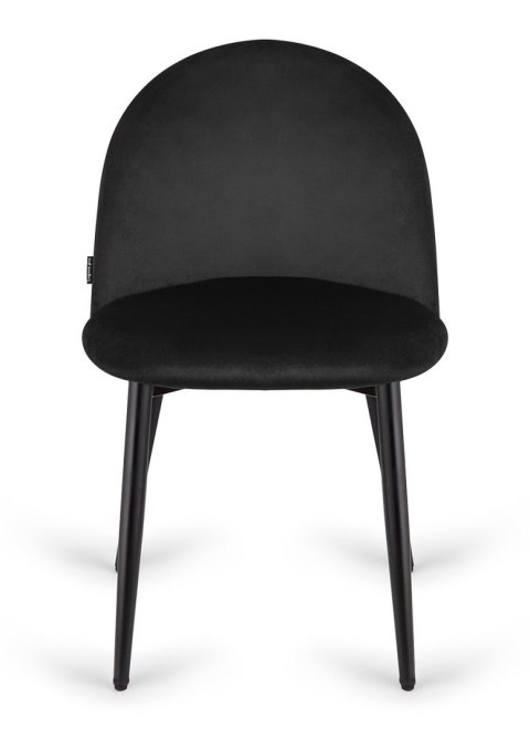 Lugano Krzesło tapicerowane GLORIA BLACK VELVET