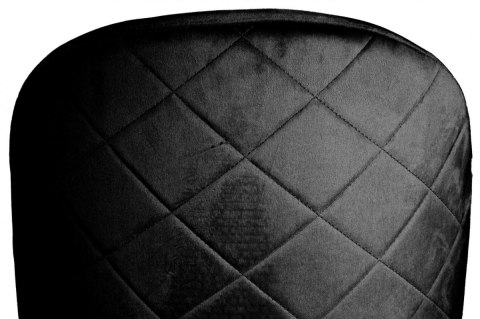 Lugano Krzesło tapicerowane GLORIA BLACK VELVET