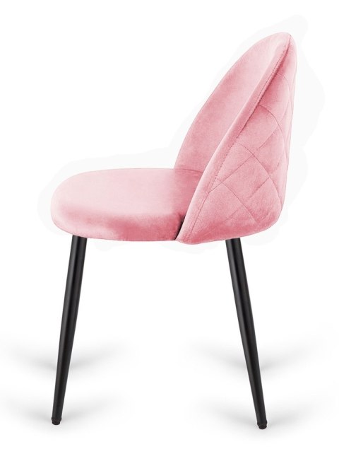 Lugano Krzesło tapicerowane GLORIA PINK VELVET