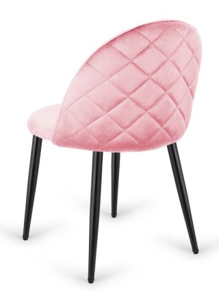 Lugano Krzesło tapicerowane GLORIA PINK VELVET