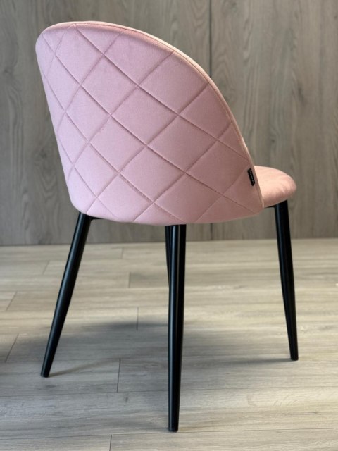 Lugano Krzesło tapicerowane GLORIA PINK VELVET