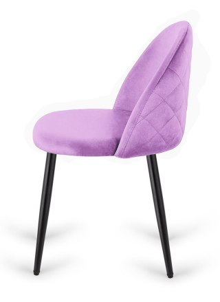Lugano Krzesło tapicerowane GLORIA VIOLET VELVET OUTLET