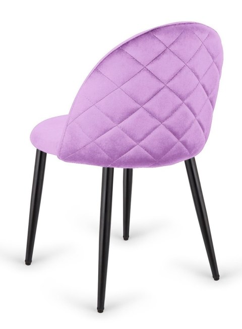Lugano Krzesło tapicerowane GLORIA VIOLET VELVET OUTLET