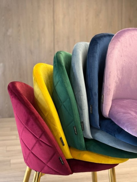 Lugano Krzesło tapicerowane GLORIA VIOLET VELVET OUTLET