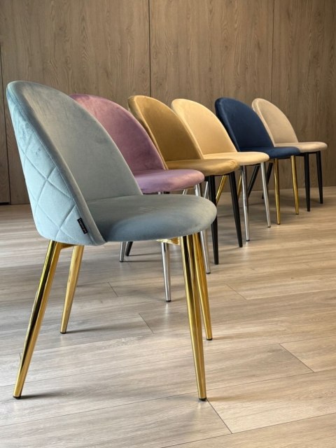 Lugano Krzesło tapicerowane GLORIA VIOLET VELVET