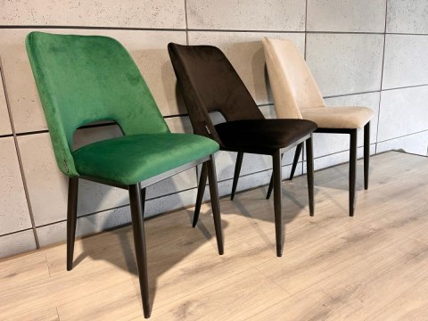 Lugano Krzesło tapicerowane GOTI GREEN VELVET