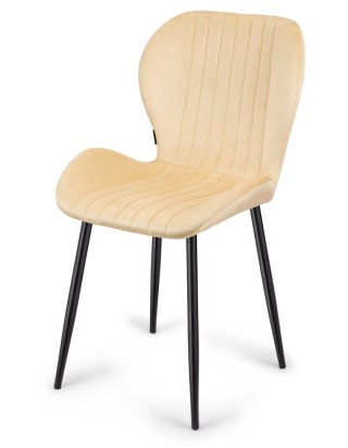 Lugano Krzesło tapicerowane MONTI VELVET BEIGE