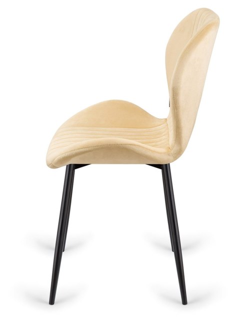Lugano Krzesło tapicerowane MONTI VELVET BEIGE