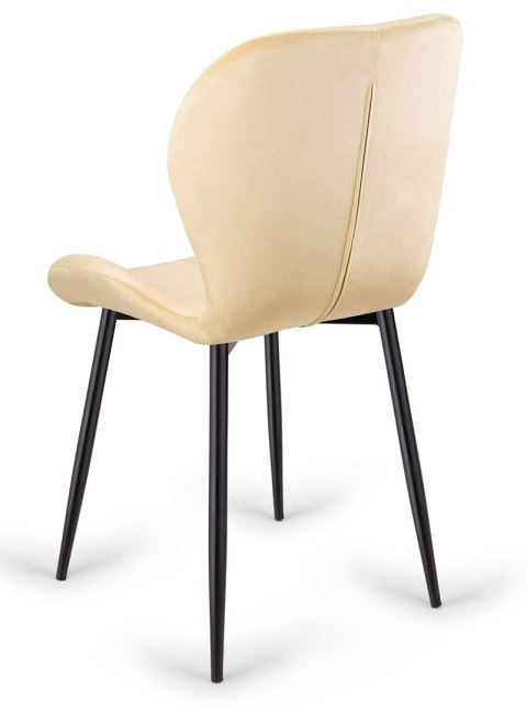 Lugano Krzesło tapicerowane MONTI VELVET BEIGE