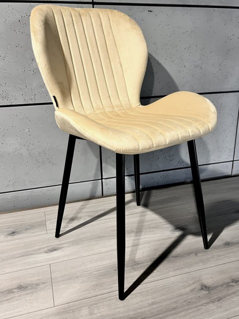 Lugano Krzesło tapicerowane MONTI VELVET BEIGE