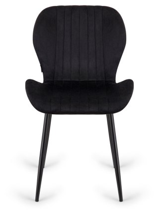 Lugano Krzesło tapicerowane MONTI VELVET BLACK