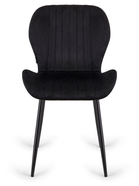 Lugano Krzesło tapicerowane MONTI VELVET BLACK