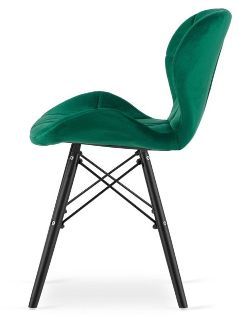 Lugano Krzesło tapicerowane VASTO GREEN VELVET SMOKE