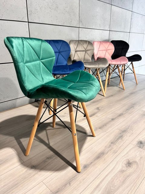 Lugano Krzesło tapicerowane VASTO GREEN VELVET