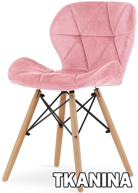 Lugano Krzesło tapicerowane VASTO PINK VELVET