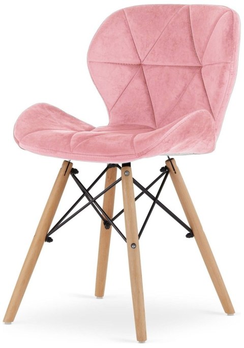 Lugano Krzesło tapicerowane VASTO PINK VELVET