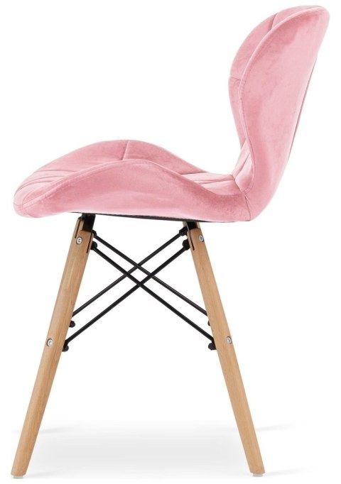 Lugano Krzesło tapicerowane VASTO PINK VELVET