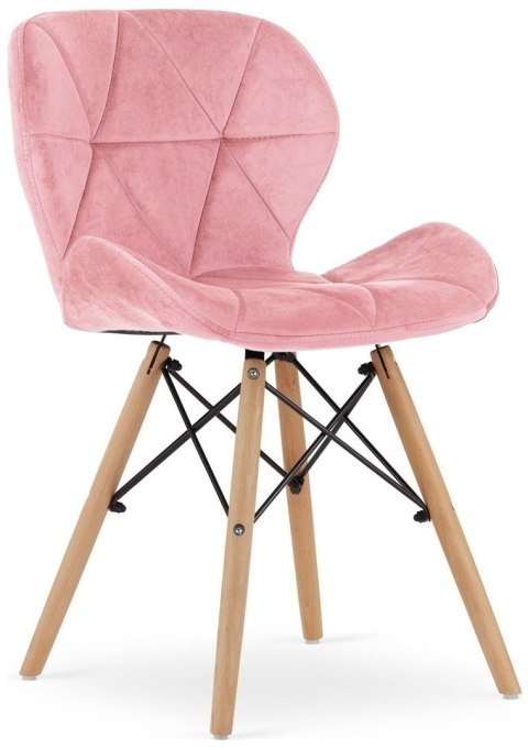 Lugano Krzesło tapicerowane VASTO PINK VELVET