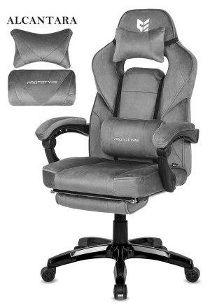 Prototype Fotel obrotowy do biurka TITAN GREY ALCANTARA PRO