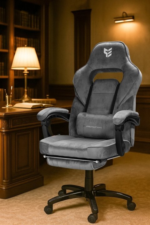 Prototype Fotel obrotowy do biurka TITAN GREY ALCANTARA PRO