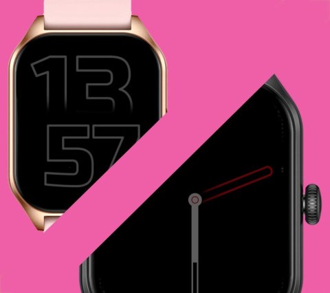 RUBICON Smartwatch Damski Rubicon RNCF03-5 Różowe złoto Bransoleta + Pasek