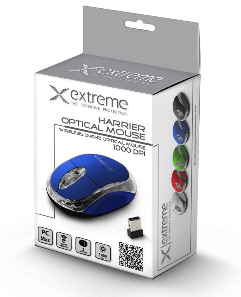 XM105B Extreme mysz bezprz. 2.4ghz 3d opt. usb harrier niebieska
