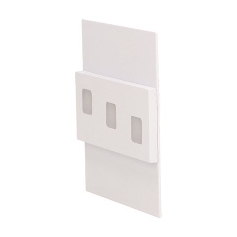 LEPUS LED 1,2W, oprawa schodowa natynkowa, 12V DC, 100lm, 3000K, biała
