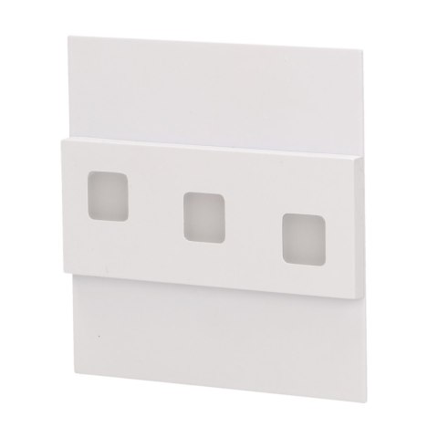 LEPUS LED 1,2W, oprawa schodowa natynkowa, 12V DC, 100lm, 6000K, biała