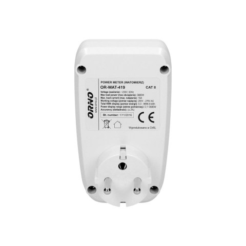 Watomierz, kalkulator energii z wyświetlaczem LCD
