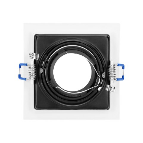 YOP ramka dekoracyjna oprawy punktowej, MR16/GU10 max 50W, regulowana biała+czarna