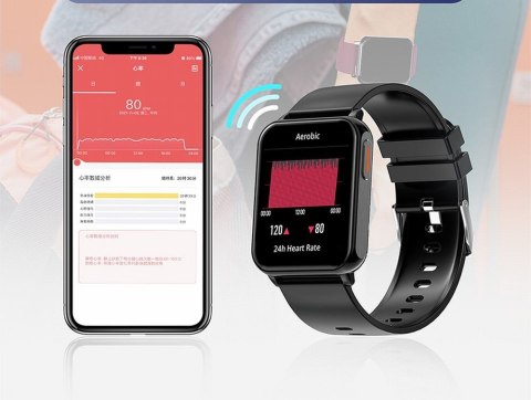 Gravity Smartwatch Gravity Czarny 2 Paski GT17-7