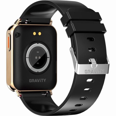 Gravity Smartwatch Gravity Różowe Złoto Czarny 2 Paski GT17-5