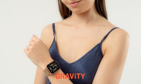 Gravity Smartwatch Gravity Różowe Złoto Różowy 2 Paski GT17-1
