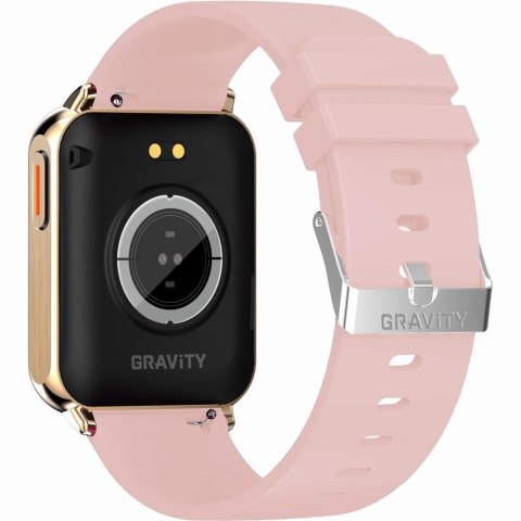 Gravity Smartwatch Gravity Różowe Złoto Różowy 2 Paski GT17-1