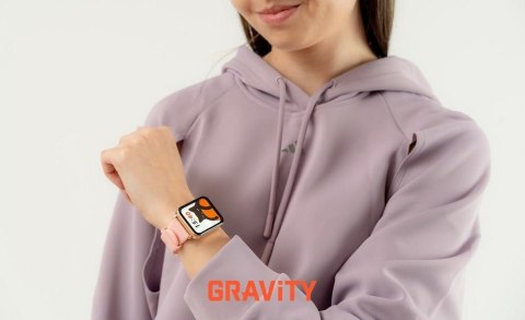 Gravity Smartwatch Gravity Różowe Złoto Różowy 2 Paski GT17-1