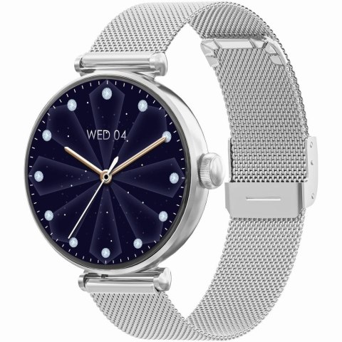 Gravity Smartwatch Gravity Srebrno Biały 2 Paski GT26-8