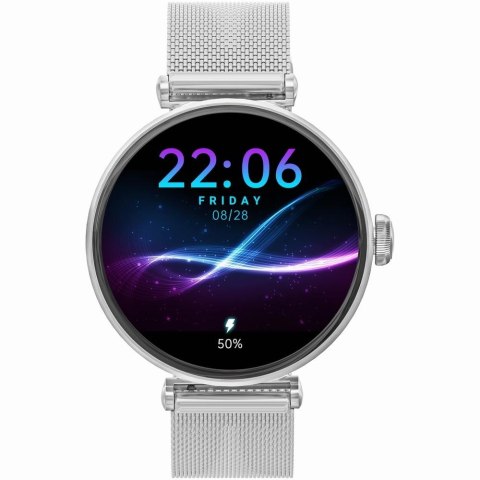 Gravity Smartwatch Gravity Srebrno Biały 2 Paski GT26-8
