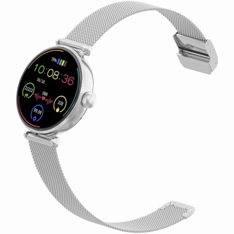 Gravity Smartwatch Gravity Srebrno Biały 2 Paski GT26-8