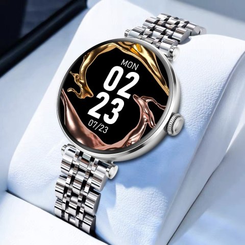 Gravity Smartwatch Gravity Srebrno Czarny 2 Paski GT26-9