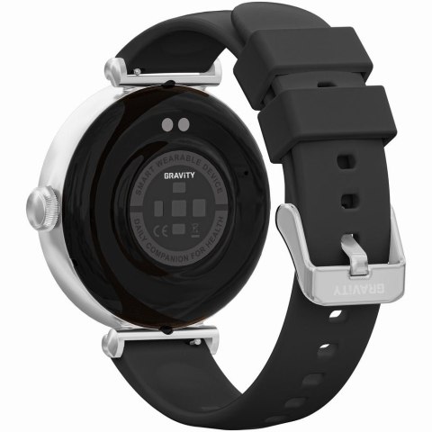 Gravity Smartwatch Gravity Srebrno Różowe Złoto Czarny 2 Paski GT26-5