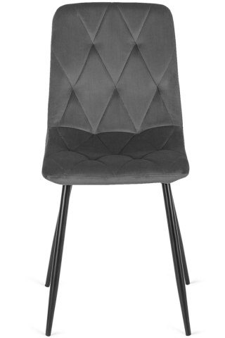 Lugano Krzesło tapicerowane BORGO VELVET DARK GREY