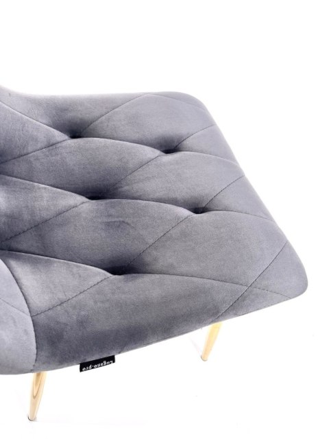 Lugano Krzesło tapicerowane BORGO VELVET DARK GREY