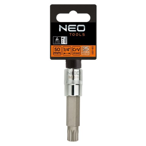 Końcówka Spline na nasadce 1/2", M5 x 100 mm