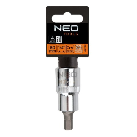 Końcówka sześciokątna na nasadce 1/2", H6 x 55 mm
