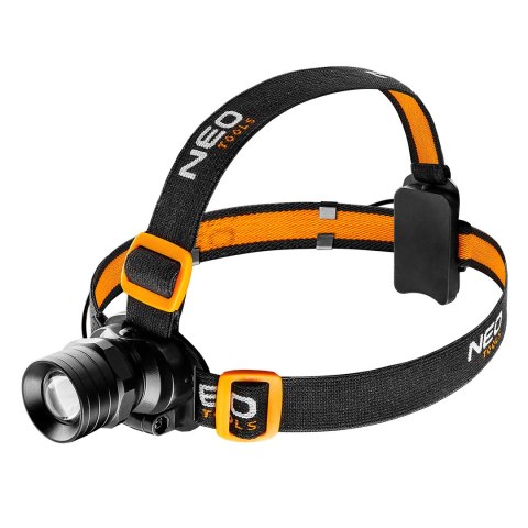 Latarka czołowa bateryjna 250 lm, zoom, CREE XPE, 3 x AAA
