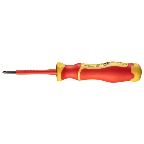 Wkrętak krzyżowy 1000V, PH0 x 3 x 60 mm