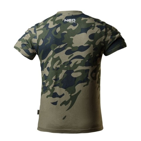 T-shirt roboczy z nadrukiem CAMO, rozmiar XL
