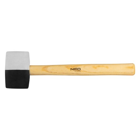 Młotek gumowy 58 mm, 450 g, czarno-biała guma